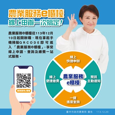 農業服務e櫃台宣導海報
